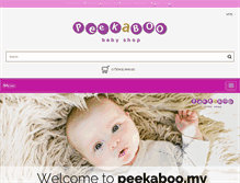 Tablet Screenshot of peekaboo.my